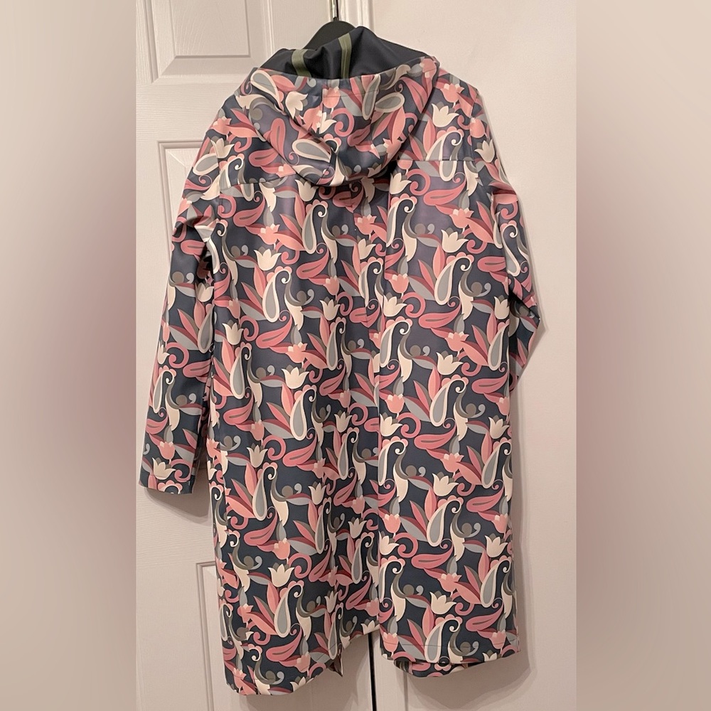 Boden Women Waterproof Longline Raincoat Size US 16-18R - Picture 8 of 9